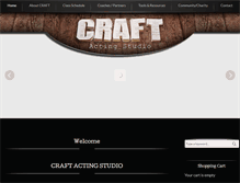 Tablet Screenshot of craft-acting.com